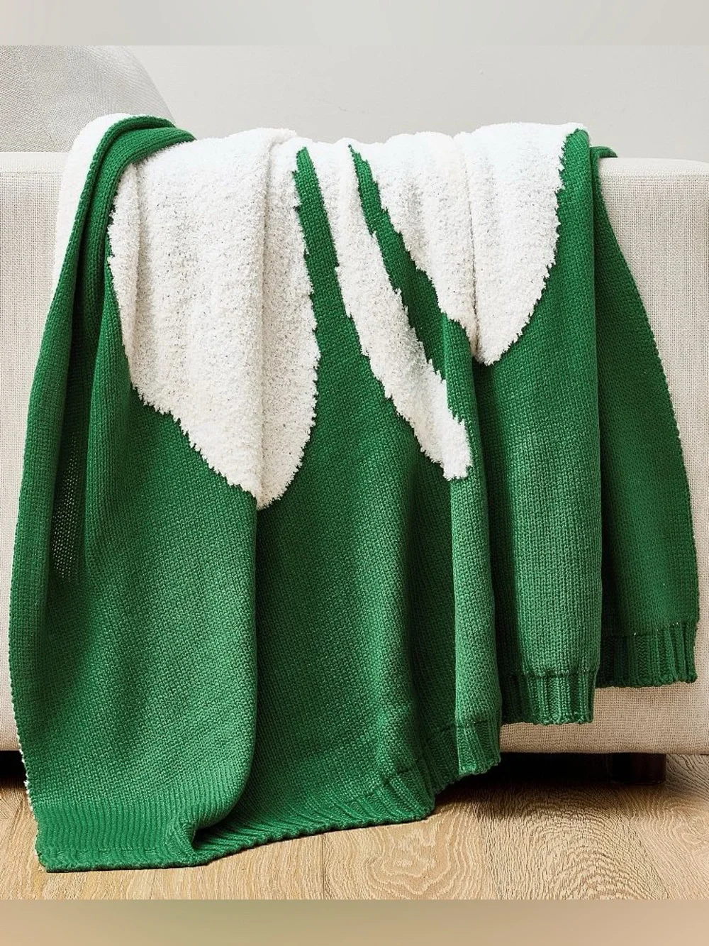Pottery Barn Luck Of The Irish Jacquard Knit Throw